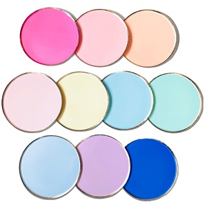 Platos de Papel de Color Sólido DAMAI con Borde Plano para Fiestas de Cumpleaños, 7 y 9 Pulgadas, 8 Piezas, Rosa, Azul, Arcoíris, Vajilla Desechable, Artículos para Fiestas - Product Image 1