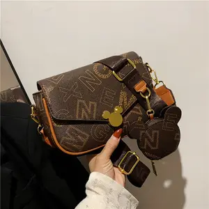 Gran oferta 2024, bolso estampado de tendencia de un solo hombro a la moda, bolsos de mensajero para mujer de alta calidad