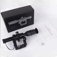 LUXUN SVD 4x26 Lunette de visée tactique longue portée avec réticule optique rouge éclairé et télémètre intégré, étanche