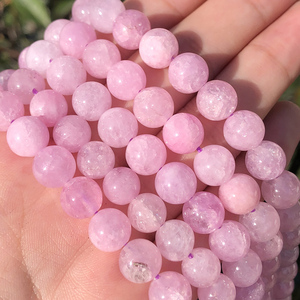 Haute qualité 4/6/8/10MM perles de pierre violettes rondes Angelites pour la fabrication de bijoux pour bracelets à bricoler soi-même - Product Image 4