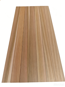 Panneau mural <span class=keywords><strong>en</strong></span> cèdre rouge occidental rainuré et langueté, naturel, résistant aux intempéries, pour revêtement extérieur et intérieur 12*150*2730 - Product Image 6