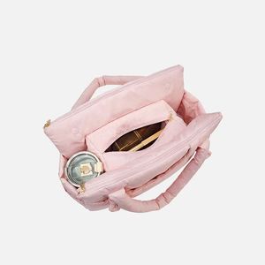 Sac fourre-tout matelassé personnalisé pour pickleball avec logo, en nylon imperméable, design matelassé, multi-compartiments, poche sèche/humide, sac à bandoulière/porté épaule - Product Image 3