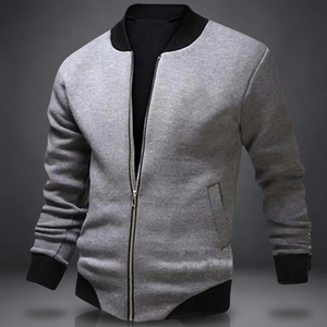 Veste bomber en jean décontractée pour homme COOFANDY, style vintage, légère, coupe-vent, fermeture éclair, col montant, logo brodé sur le devant, coton d'hiver - Product Image 3