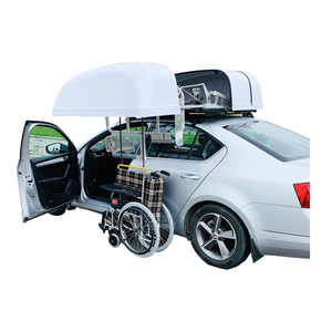 Boîte de toit de voiture, support de fauteuil roulant pour fauteuil roulant léger et pliable - Product Image 1