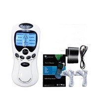 Appareil de massage électrique intelligent à impulsions et à ventouses, commande filaire manuelle, 8 modes, batterie intégrée, certifié CE, pour le cou, bleu