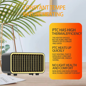 <span class=keywords><strong>Chauffage</strong></span> électrique de bureau portable pour la maison et le bureau Élément chauffant en céramique PTC Prise UE Ventilateur à air chaud Four en plastique - Product Image 1