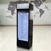 Refrigerador Vertical Comercial para Botellas de Cerveza con Control Mecánico de Temperatura LED de Gran Capacidad y Estantes Ajustables
