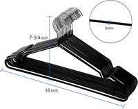 Cintres en acier inoxydable revêtus de PVC écologiques et antidérapants, robustes et peu encombrants, pour armoire, salle de bain, salon