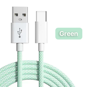 Adaptadores de cable de datos de carga rápida USB a tipo C de 6 pies para teléfono - Product Image 4