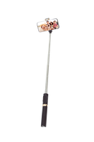 Trépied perche à selfie extensible personnalisable en acier inoxydable avec télécommande sans fil Bluetooth