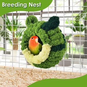 Premium caldo nido di uccello Conure casa da riproduzione nido di uccelli per pappagallo coccole capanna per piccioncini canarino fringuello letto forniture per uccelli - Product Image 6