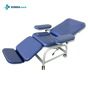 Luxury Hospital Adjustable Patient Recliner <strong>Blood</strong> Donor Chair PU Leather Foldable Aluminium Handrail <strong>for</strong> <strong>Hemodialysis</strong> - Product Image 2