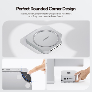 Pulwtop Mac <span class=keywords><strong>Mini</strong></span> M4 đứng với HDMI 4K60hz <span class=keywords><strong>USB</strong></span> C <span class=keywords><strong>HUB</strong></span> Hỗ trợ 3 <span class=keywords><strong>USB</strong></span> Một 2.0, SD/TF khe cắm thẻ, 3.5mm âm thanh cho Mac <span class=keywords><strong>mini</strong></span> M4/M4 Pro - Product Image 6