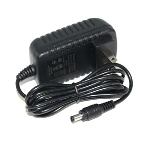 Wholesale 1.5m 22awg US Power Adapter Ac Dc 24V 5V 9V 12V 1A 1.5A 2A 3A DC 5.5*2.1MM Power Adapter For CCTV Camera