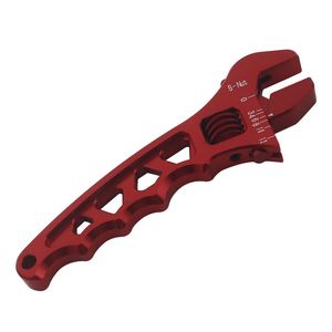 Clé à molette réglable en aluminium 172mm x 62mm métrique pour pièces automobiles AN3-AN12 rouge bleu noir - Product Image 5