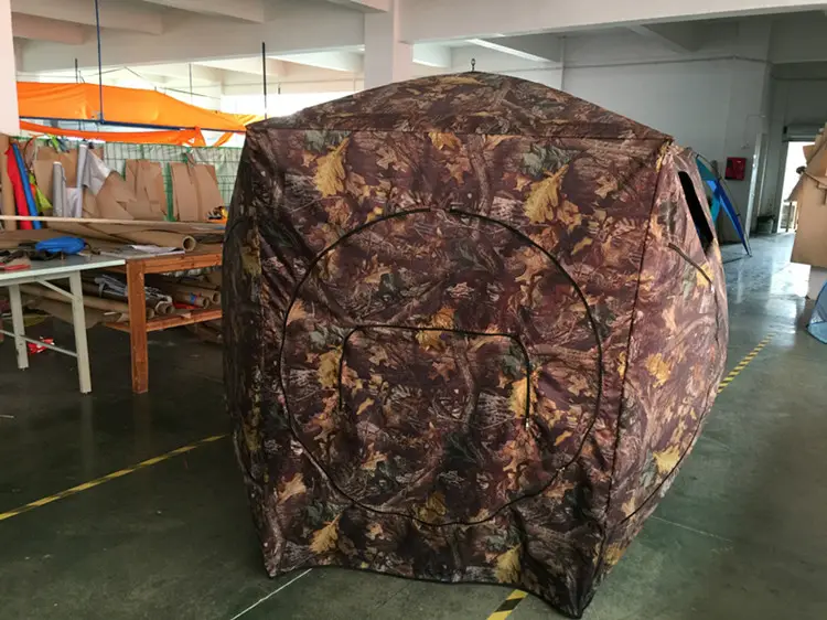 Nieuwe Aankomst Hotsale 2-3 Persoon Camouflage Jacht Blind Grond Herten Boogschieten Bijgebouw Camo Jacht Schieten Bowhunting Tent