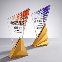 Trophée en verre écologique Wenzhou DEMO, gravure personnalisée, vente directe d'usine, nouveau design pour cadeaux commémoratifs de remise des diplômes