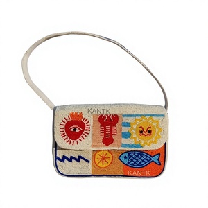 Nuevo Bolso de Hombro de Lona Bordada de la Mejor Calidad, Elegante con Patrón Floral Circular, Forma Cuadrada, Bolso de Moda para Mujer - Product Image 6