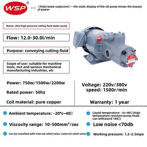 Cutting <b>Fluid</b> Machine High-Pressure Water <b>Pump</b> TOP-208HWM Machining Center Cooling TOP-212HWM-VD China High-Pressure Water <b>Pump</b> - Product Image 5