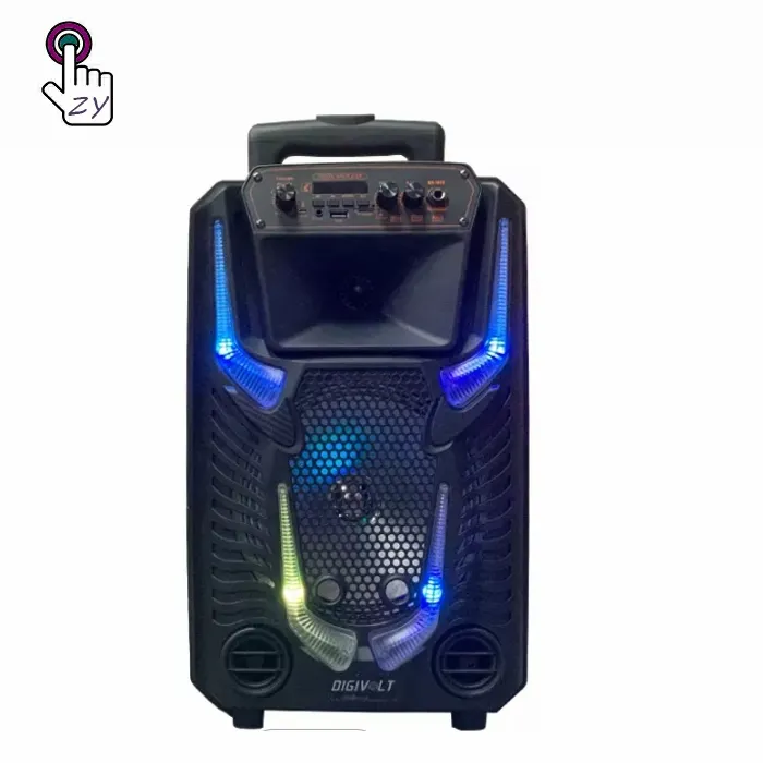 Sistem Speaker Luar Ruangan Bertenaga DJ Par Speaker Profesional Dual 8 ''Bass Menara Aktif Trolly Party Speaker
