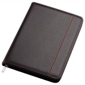 Nero e Arancio All'interno <span class=keywords><strong>A4</strong></span> Compendio In Pelle Stile Portafoglio Cartella di File con la Calcolatrice - Product Image 3