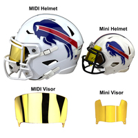 Visières de casque MIDI en acrylique miroir pour fans et collectionneurs, idéales pour l'affichage
