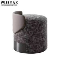 WISEMAX FURNITURE Chaise d'appoint moderne pour la maison, tabouret de luxe pour chambre à coucher, chaise à dossier bas, tabouret rond pour hôtel