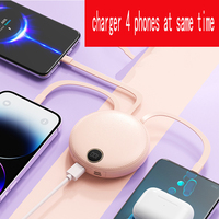 Nouvelle arrivée Logo personnalisé Powerbank 20000mah coloré chargeur rapide de téléphone portable pour iPhone 10W puissance de sortie