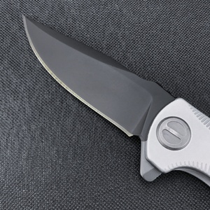 Couteau pliant industriel SEGUIN 3490 avec lame 8Cr13Mov et manche en acier inoxydable pour le camping en plein air et les situations d'urgence - Product Image 3