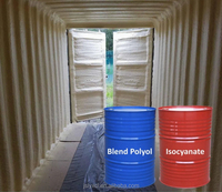 Matériaux d'isolation thermique en polyuréthane liquide rigide à cellules fermées bicomposants, polyol isocyanate pour pulvérisation
