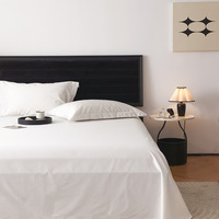 Haute qualité Morden coton à longues fibres 4 pièces ensemble de lit respirant drap plat drap-housse avec deux taies d'oreiller