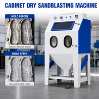 Machine de sablage pour le nettoyage des moules, cabine de sablage manuelle à sec, équipement de finition de surface pour l'élimination de la rouille