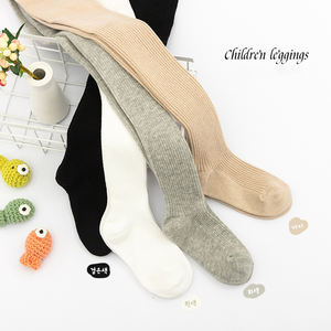 Collants pour bébé en coton côtelé antidérapant, décontractés, à la mode, couleur unie, collants pour enfants - Product Image 5