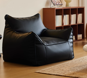 Poltrona <span class=keywords><strong>Sacco</strong></span> di Lusso Singola, Copertura per Divano Relax in <span class=keywords><strong>Ecopelle</strong></span> Scamosciata PU, <span class=keywords><strong>Pouf</strong></span> <span class=keywords><strong>Sacco</strong></span> per Camera da Letto e Soggiorno - Product Image 3