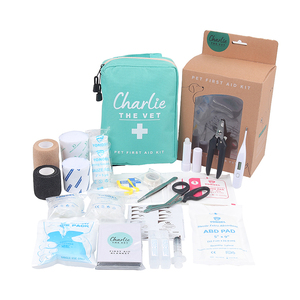 Trousse <span class=keywords><strong>médicale</strong></span> d'aventure pour chien légère et compacte, trousse <span class=keywords><strong>médicale</strong></span> pour chien de randonnée, trousse de premiers soins pour animaux de compagnie avec pansements, bandages et instructions - Product Image 2