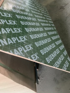 Tablero <span class=keywords><strong>OSB</strong></span> laminado plástico color <span class=keywords><strong>verde</strong></span> 18MM para construcción de hormigón - Product Image 4