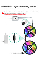 Lanbon L8 Interrupteur d'éclairage LCD RGB Interrupteur de bande lumineuse intelligent Wifi Produits domotiques intelligents Assistant domestique Alexa/Google/Siri