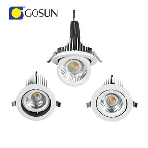 Faretto <span class=keywords><strong>Downlight</strong></span> <span class=keywords><strong>Gimbal</strong></span> a <span class=keywords><strong>LED</strong></span> da 32W per Illuminazione Commerciale CRI90 con Rotazione di 360 Gradi - Product Image 1