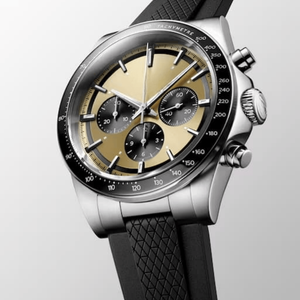 Mens <b>Automatic</b> <b>Chronograph</b> Watch Tachymeter Bezel Rubber Strap Sapphire Crystal Sport Wristwatch Longinesing - Product Image 3