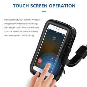 Bolsa Impermeable para Teléfono Celular de Bicicleta, Soporte para Teléfono Móvil, Bolsa para Espejo Retrovisor de Bicicleta, Bolsa con Bloqueo para Teléfono - Product Image 5