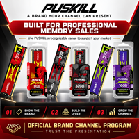 PUSKILL Mémoire RAM DDR4 8 Go 3200 MHz à faible latence pour ordinateur de bureau, module UDIMM 288 broches pour PC économique et mise à niveau de bureau