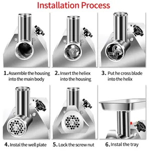 New and Used <b>Meat</b> <b>Grinder</b>/Mincer with Motor for Home Use Restaurant Farm for <b>Meat</b> Processing - Product Image 6