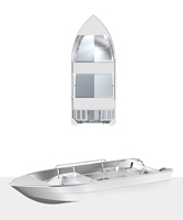 Bateau à bascule en aluminium à profil bas, silencieux et prêt à la pêche, pour plongeur, homologué CE Grade D, capacité 3 personnes