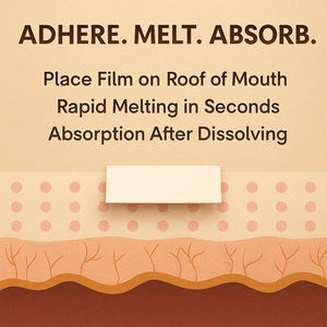 Ingredientes herbales OEM/ODM de rápida absorción que ayudan a mantenerse dormido por más tiempo, tiras orales de melatonina para adultos, muestra gratuita. - Product Image 4