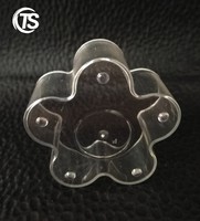 Factory Direct Sale Neues Design Blumen form Kunststoff runde Tee licht Lampe Tasse Auf Lager