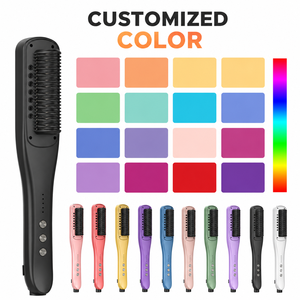 Plancha de Pelo Profesional Eléctrica Iónica de Cerámica y Nailon, Calentamiento Rápido PTC de 45W, 5 Ajustes de Temperatura, para Uso Doméstico - Product Image 4