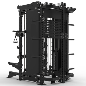 Appareil de musculation multifonction tout-en-un : Combo <span class=keywords><strong>Smith</strong></span> Machine et machine à câbles à double poulie, rack à squats pour la musculation en salle de sport commerciale - Product Image 3
