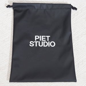 Custom Logo Printed Black <b>Drawstring</b> Pu Leather <b>Makeup</b> Power Bank Packaging <b>Bag</b> Waterproof Leather Cosmetic Pouch - Product Image 3