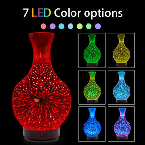 Diffuseur d'arômes en verre 3D LuminaGlow 0,5L, humidificateur ultrasonique, lumière LED, décoration d'intérieur, cadeau - Product Image 5