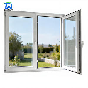 Fenêtres en verre pour maison en gros, dernières fenêtres en PVC françaises, fenêtres en PVC trempé, fenêtres à ouverture vers l'extérieur, fenêtres à battants - Product Image 5